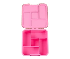 Caja de Almuerzo Bento 5 Pink Floss Glitter 5 Compartimentos