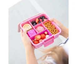 Caja de Almuerzo Bento 5 Pink Floss Glitter 5 Compartimentos