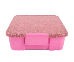 Caja de Almuerzo Bento 5 Pink Floss Glitter 5 Compartimentos