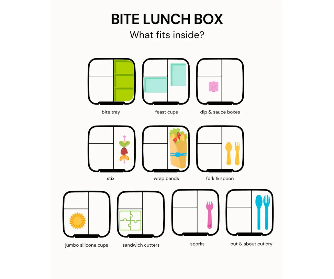 Caja de Almuerzo Bite Mojito 3 Compartimentos