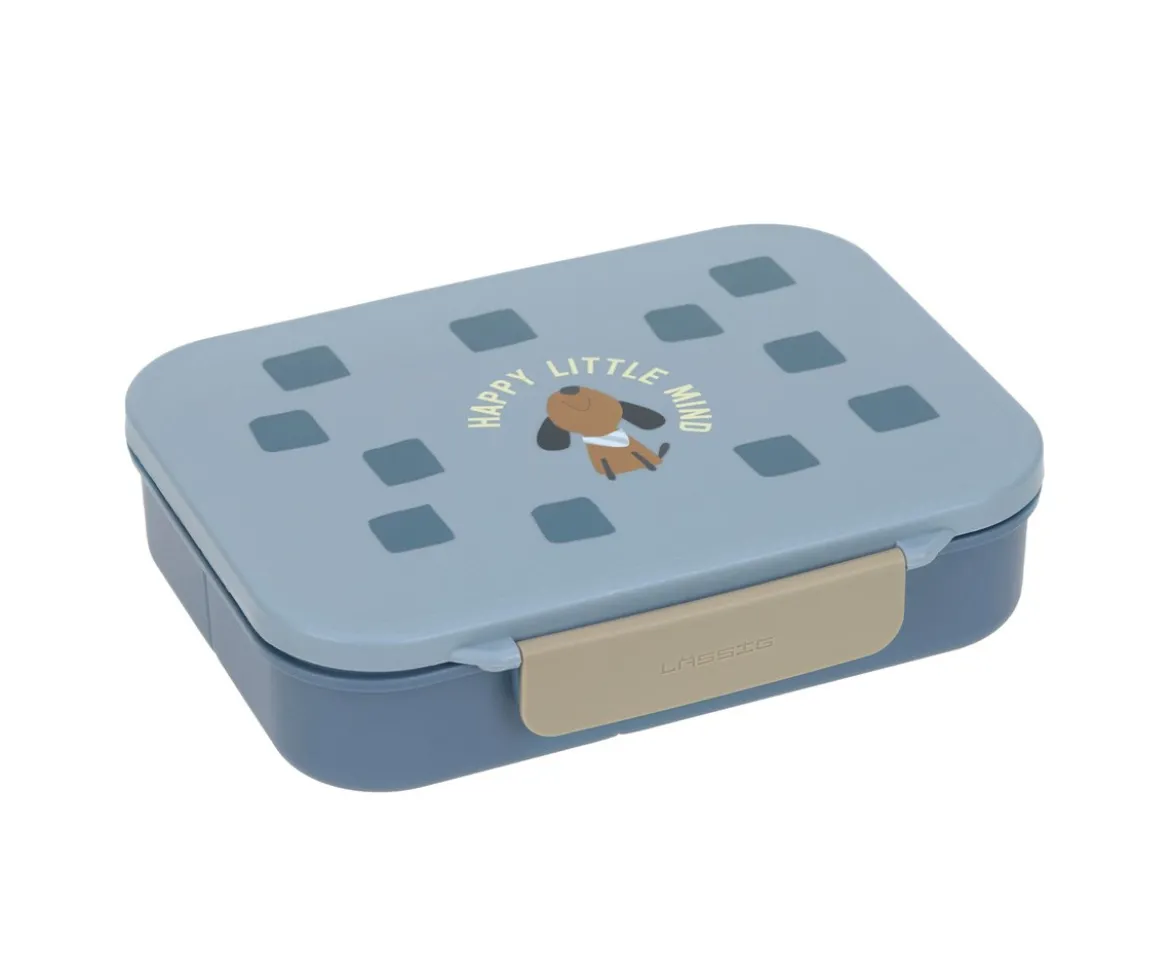Caja de Almuerzo Compartimentos Bento Pattern Party Blue/Green