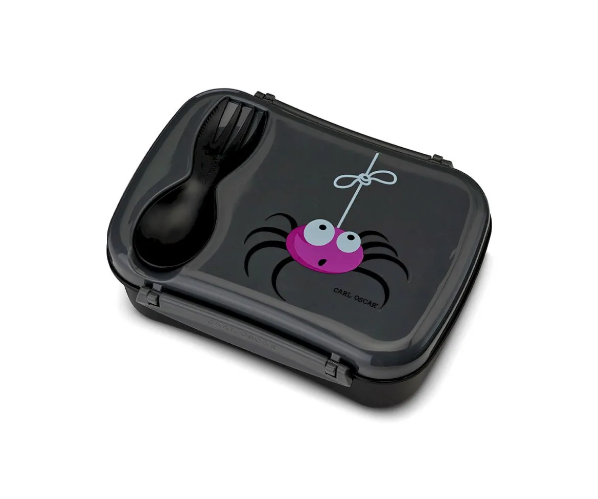 Caja de Almuerzo N'ice Box Kids Araña Grey