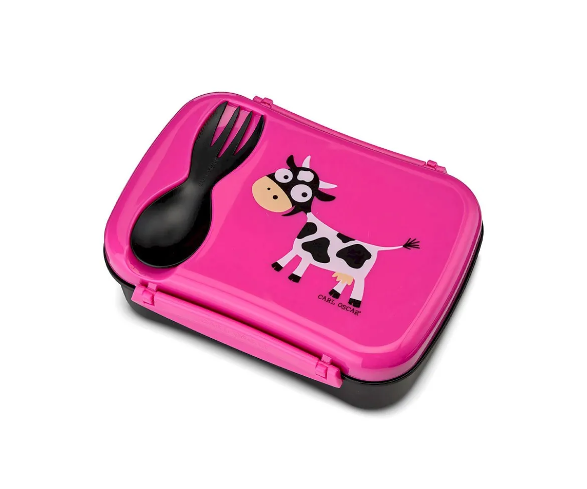 Caja de Almuerzo N'ice Box Kids Vaca Purple
