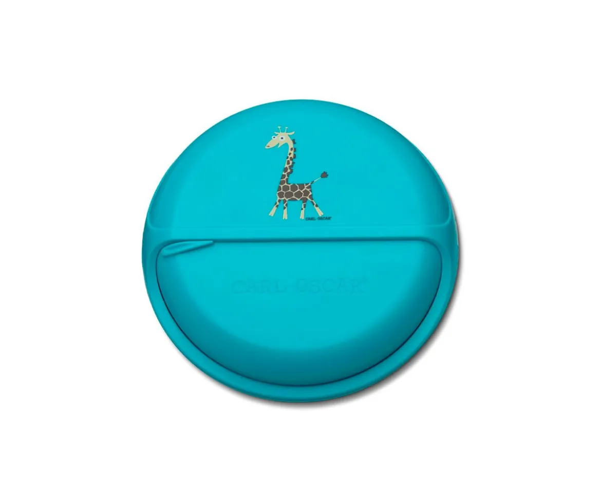 Caja de Almuerzo SnackDisc Girafa Turquesa