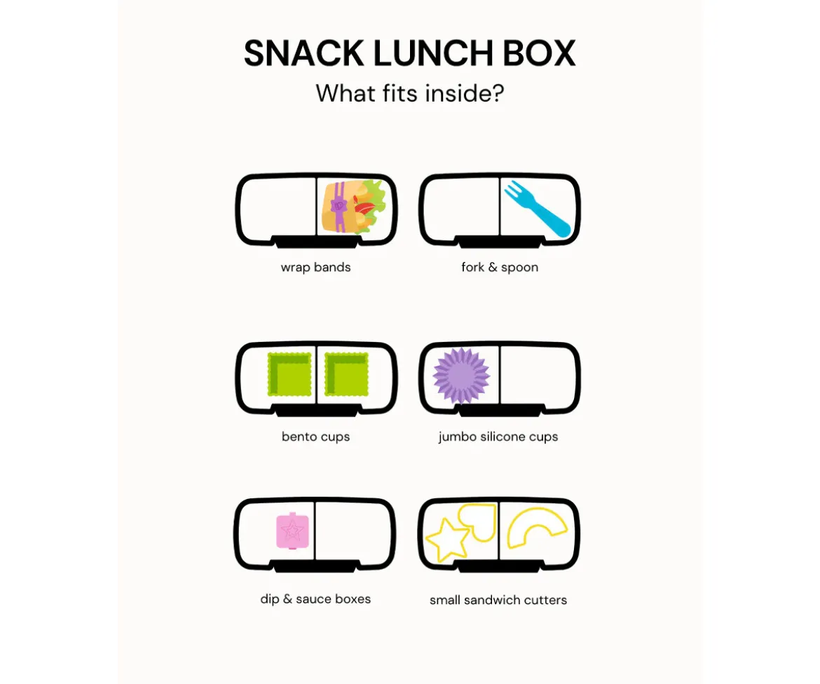 Caja de Almuerzo Snack Montiico Pink Floss 2 Compartimentos