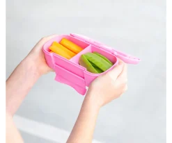 Caja de Almuerzo Snack Montiico Pink Floss 2 Compartimentos