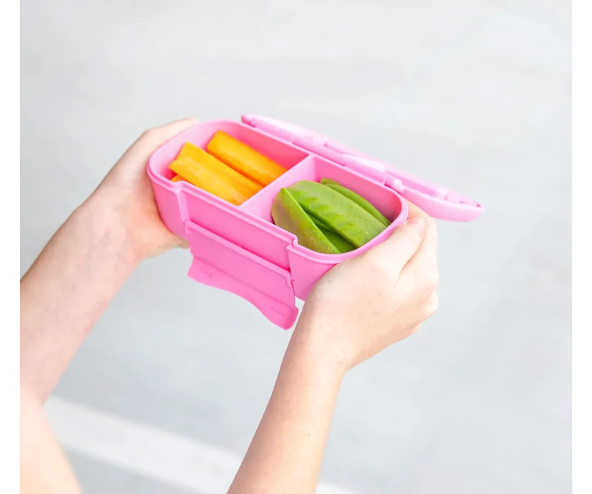 Caja de Almuerzo Snack Montiico Pink Floss 2 Compartimentos