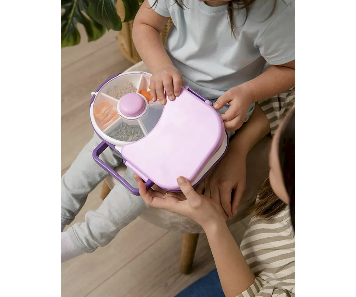 Caja de Almuerzo Spinner 2 in 1 Lunchox Grape Purple