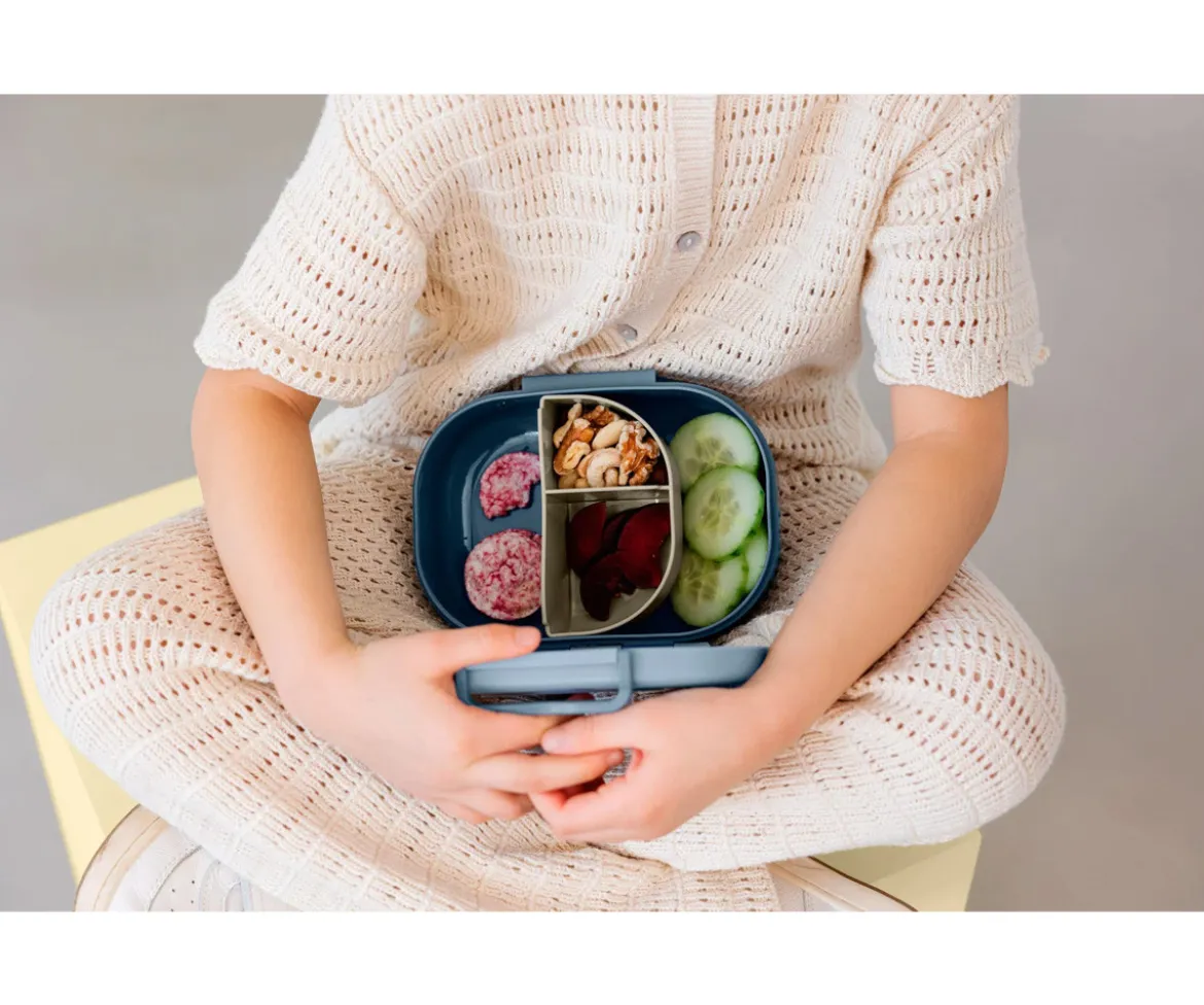 Caja de Almuerzo Style & Snack Pattern Party Blue