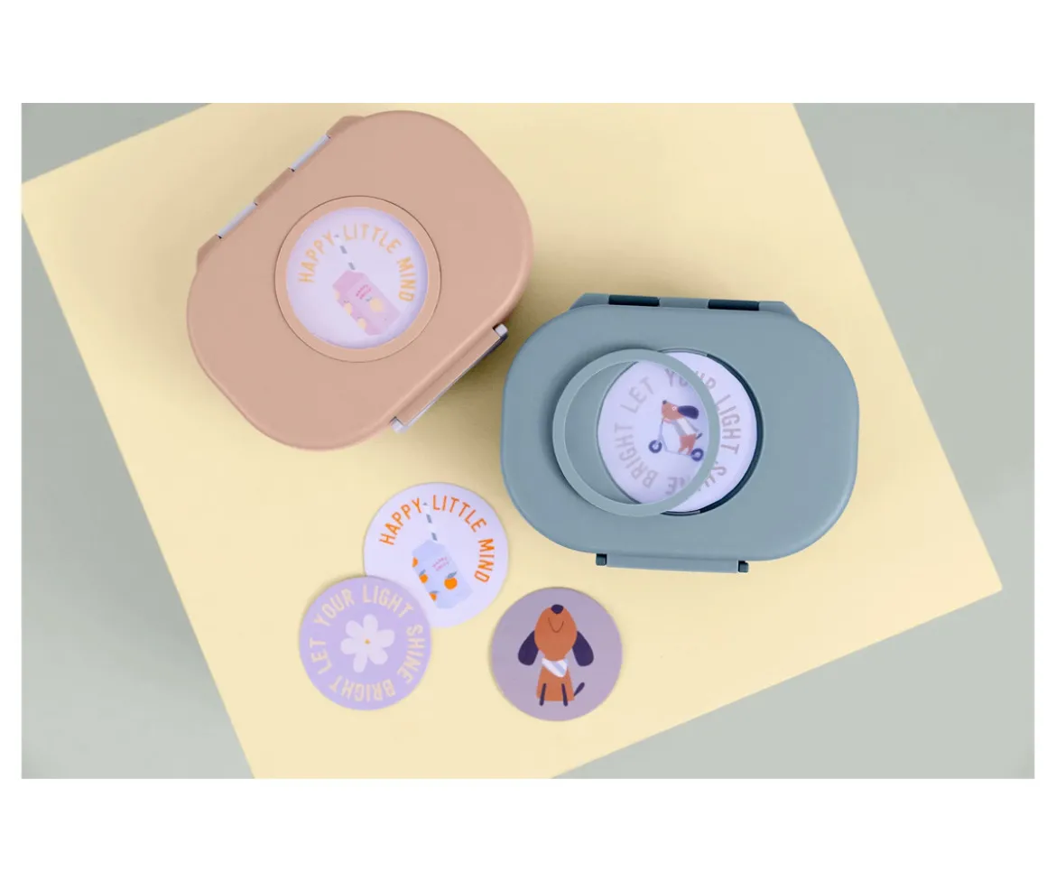 Caja de Almuerzo Style & Snack Pattern Party Blue