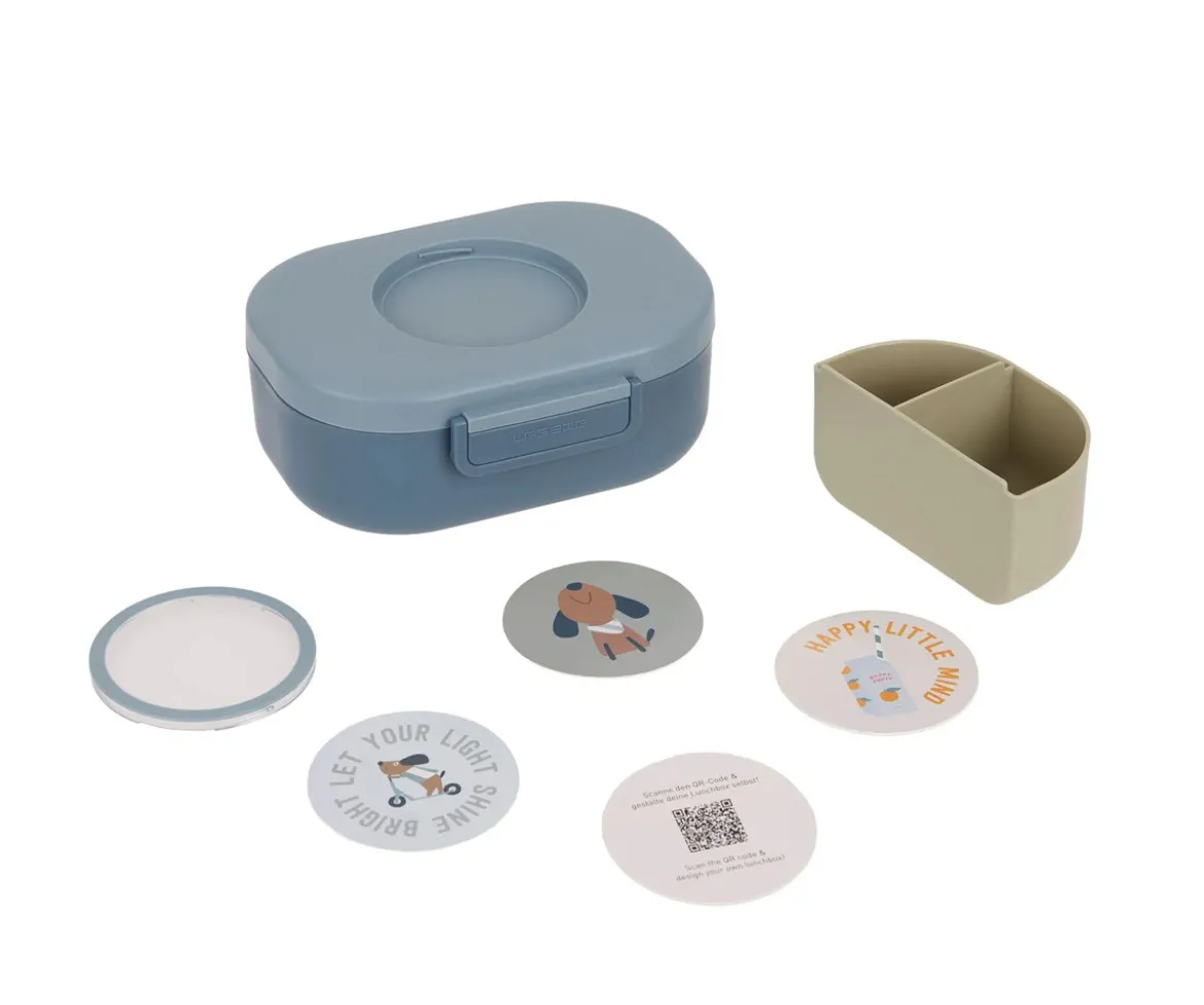 Caja de Almuerzo Style & Snack Pattern Party Blue