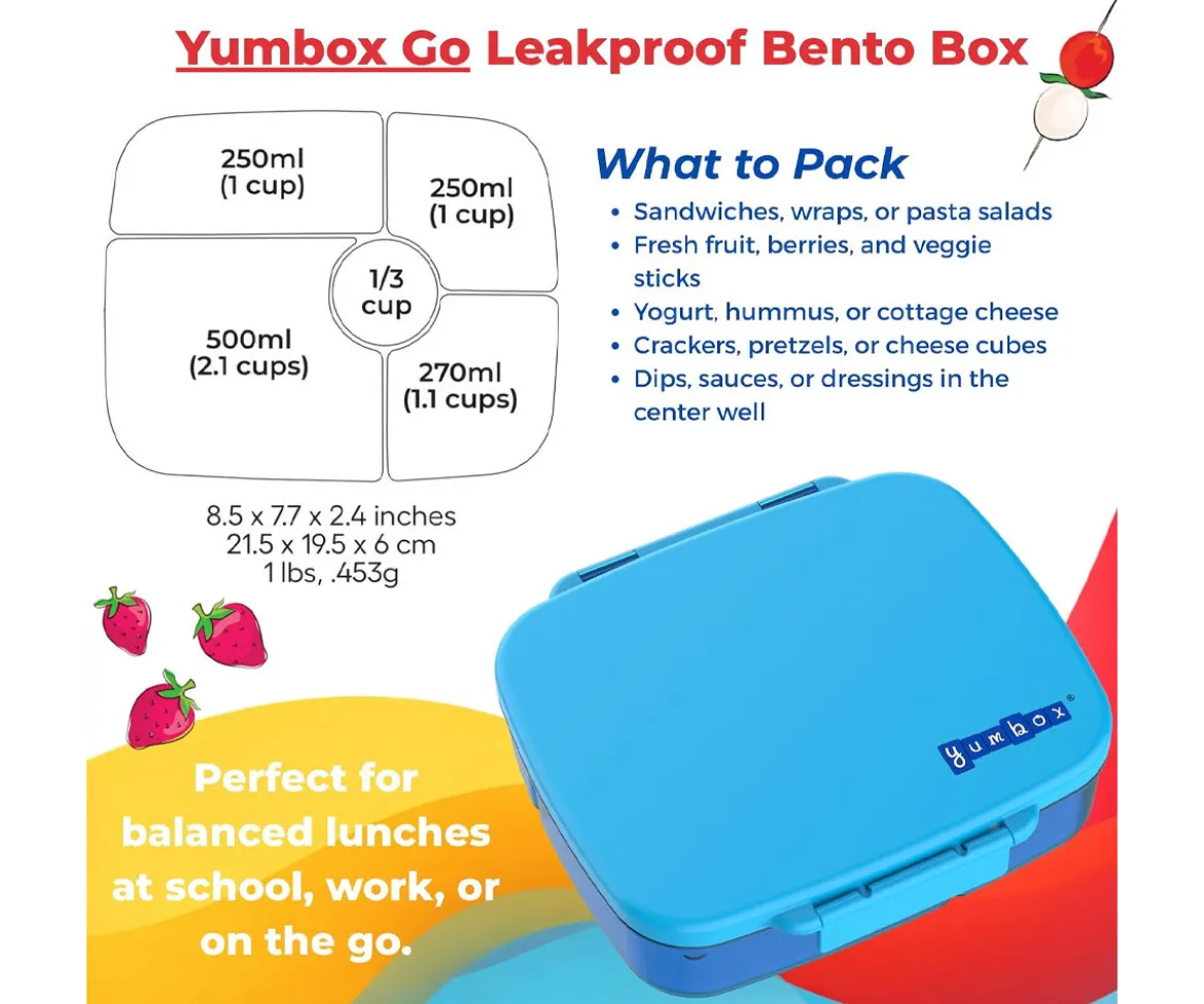 Caja de Almuerzo Yumbox GO Pink Disney 5 Compartimentos