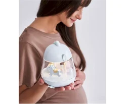 Caja de Música Carrusel con Lámpara Chicklet Azul