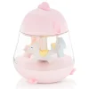 Caja de Música Carrusel con Lámpara Chicklet Rosa