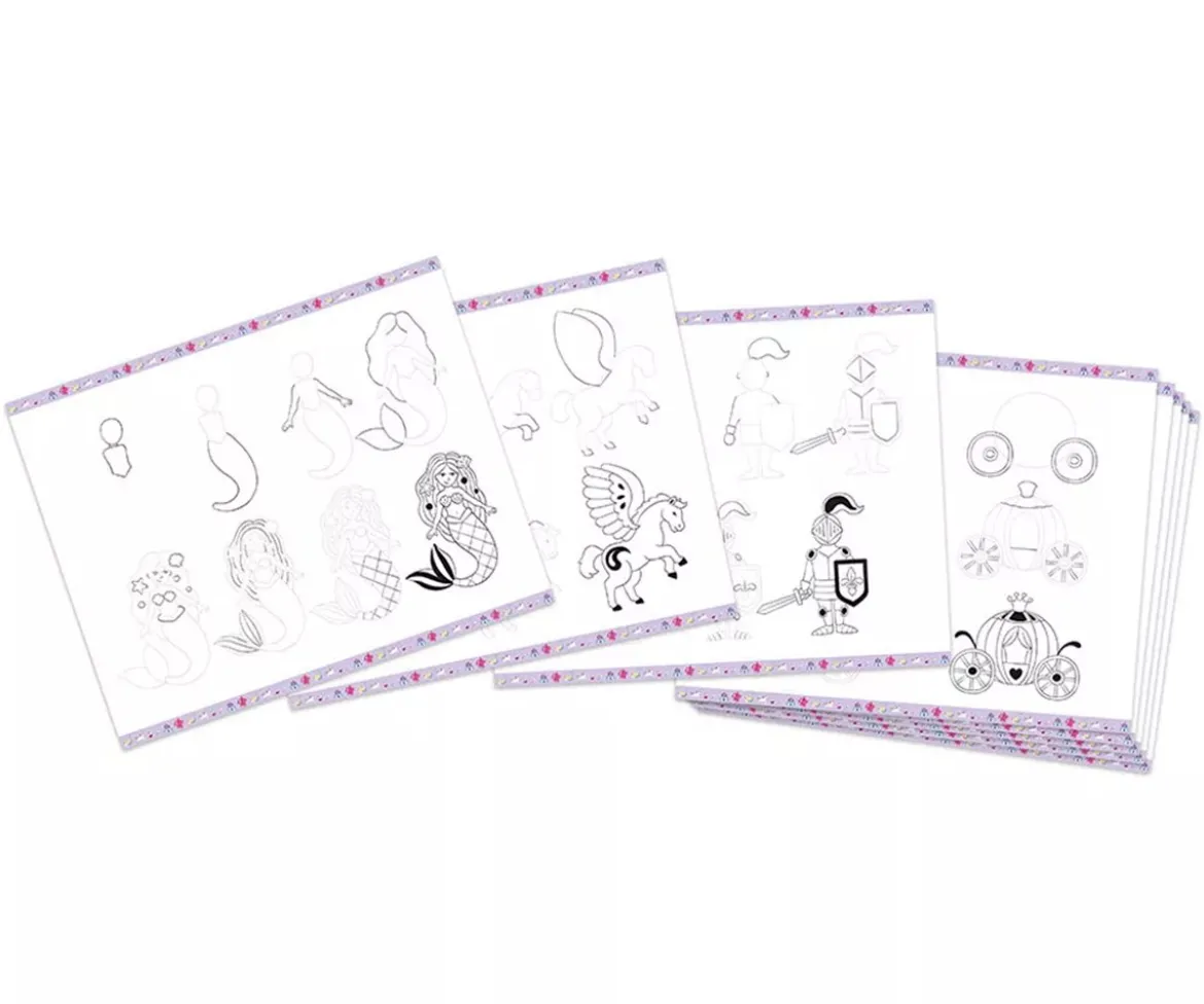 Caja Dibujo Creativo 20 Modelos Fantasía