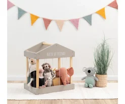 Caja para Peluches Gris/Natural