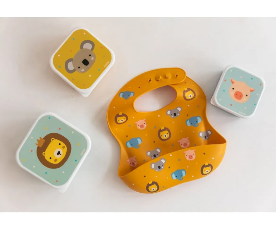 3 Cajas Almuerzo Animal Friends