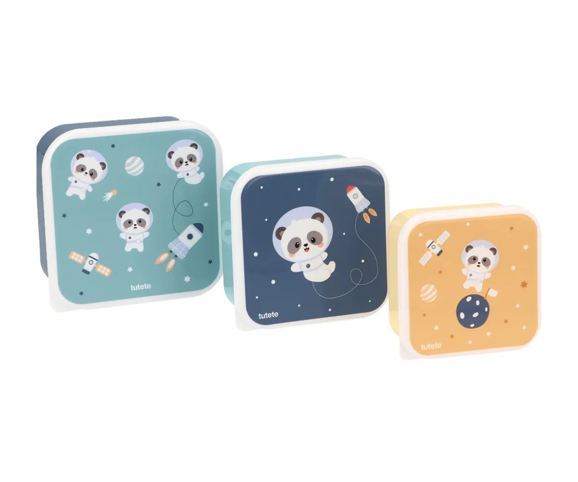 3 Cajas Almuerzo Pandas in Space