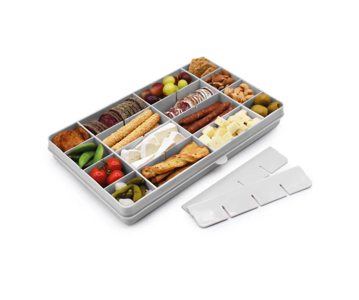 Caja Snackle 6 Compartimentos Grey