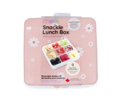 Caja Snackle 9 Compartimentos Peach Daisy Print