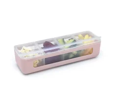 Caja Snackle 4 Compartimentos Pink