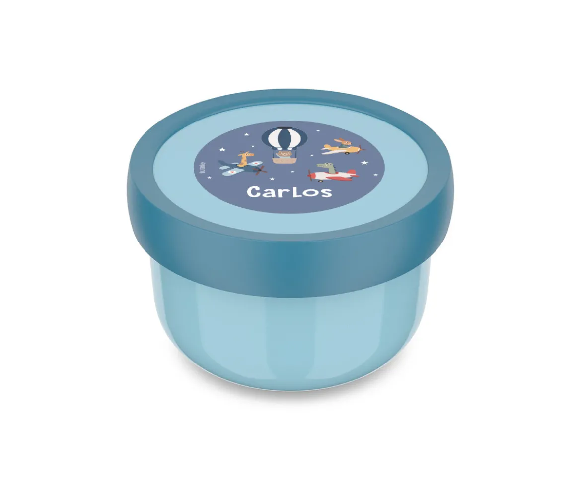 Cajita para Fruta Personalizada Campus Cool Blue Planes