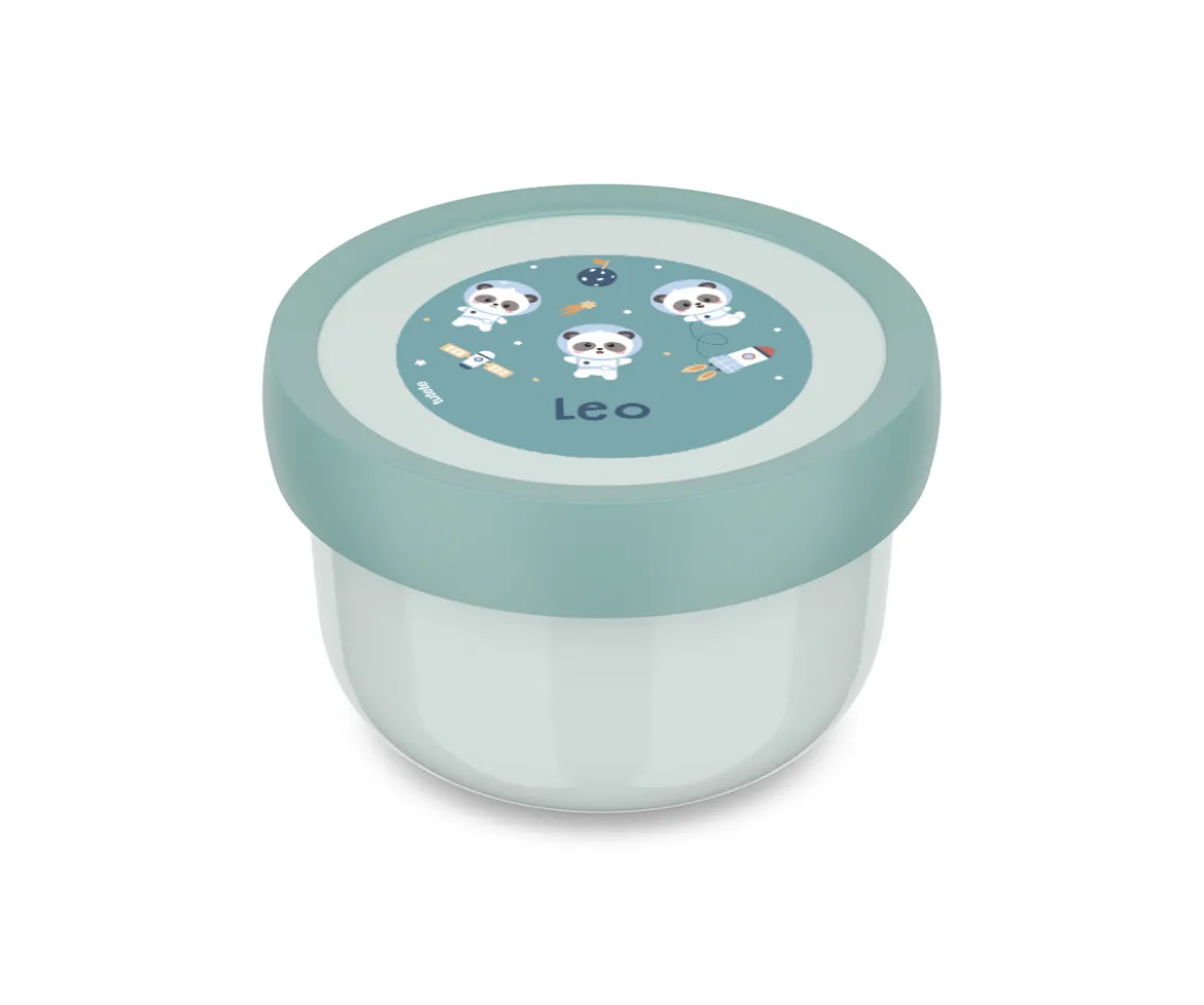 Cajita para Fruta Personalizada Campus Cool Mint Pandas in Space