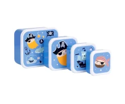 4 Cajitas Almuerzo y Snacks Pirates