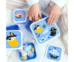4 Cajitas Almuerzo y Snacks Pirates