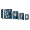4 Cajitas Almuerzo y Snacks Robots