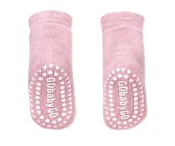 Calcetines Suela Antideslizante Algodón Rosa Empolvado