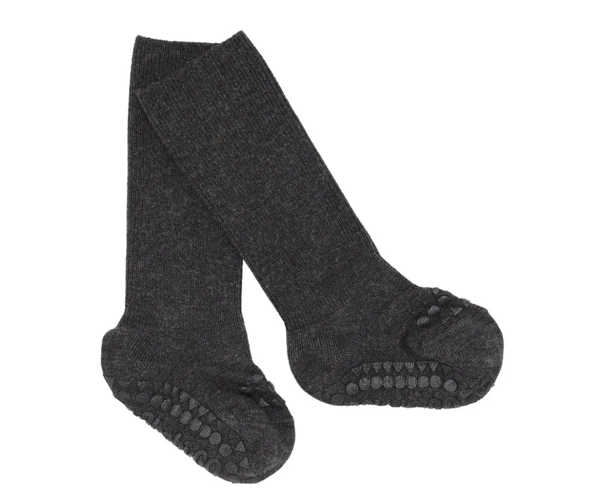 Calcetines Suela Antideslizante Bambú Dark Grey Melange