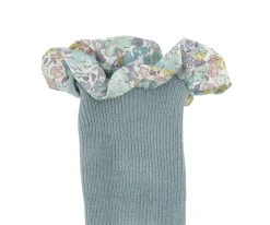Calcetines Suela Antideslizante Bambú Liberty Dusty Blue