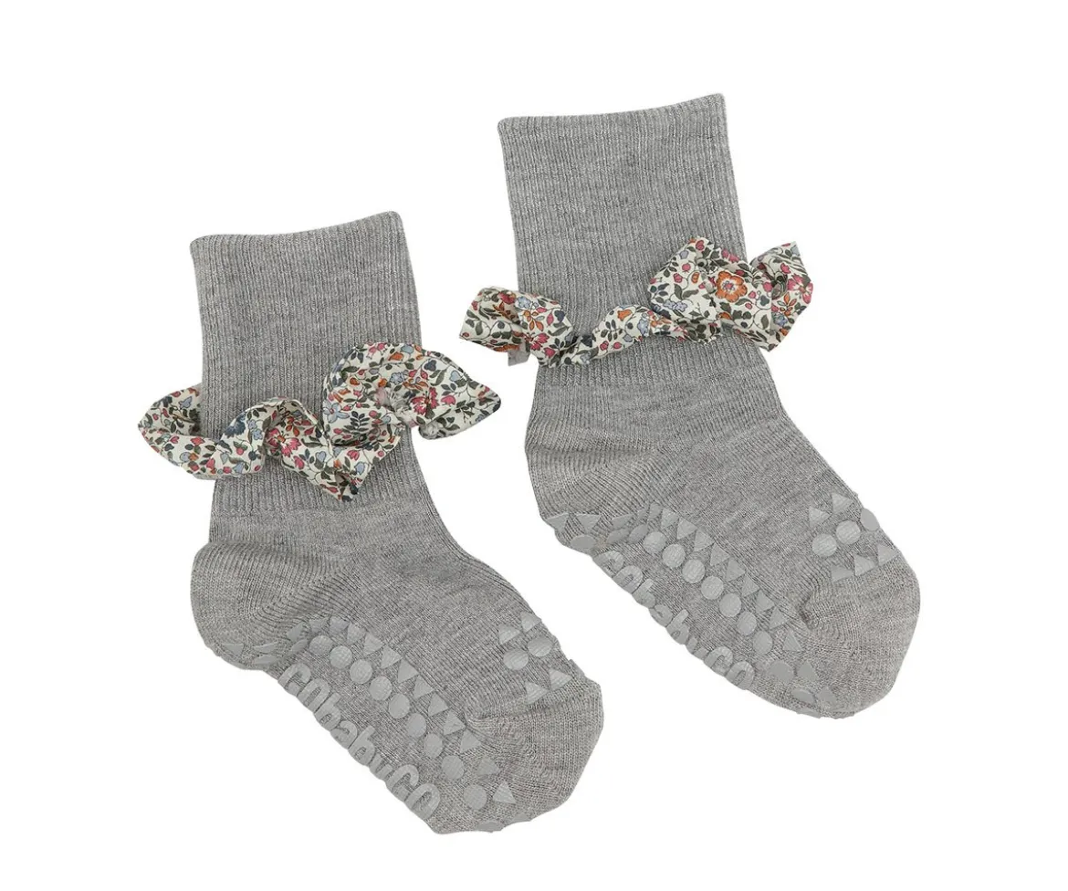 Calcetines Suela Antideslizante Bambú Liberty Grey Melange