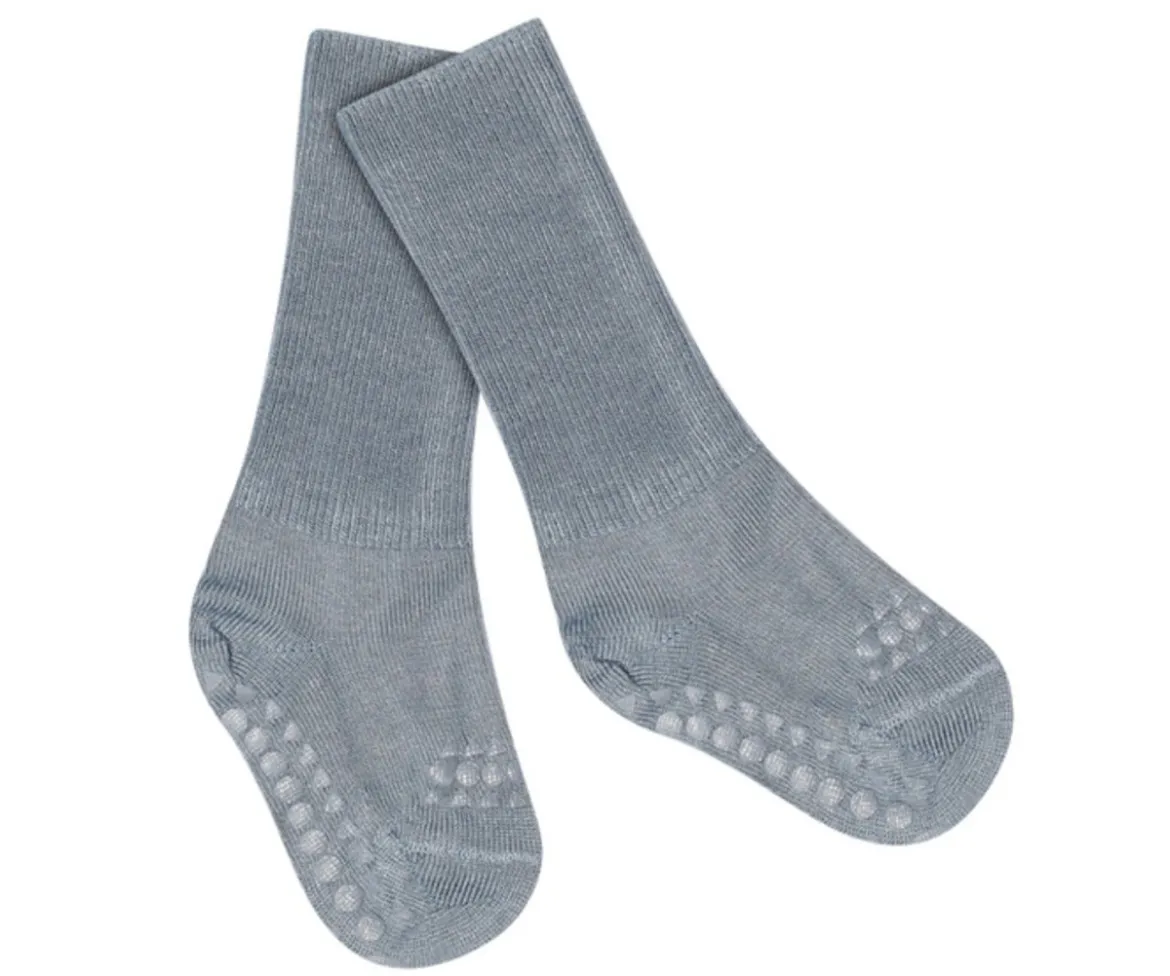 Calcetines Suela Antideslizante Bambú Stone Blue