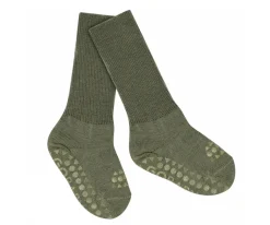 Calcetines Suela Antideslizante Lana Merino Olivine