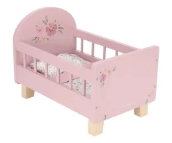 Cama de Madera con Textil para Muñecas FSC
