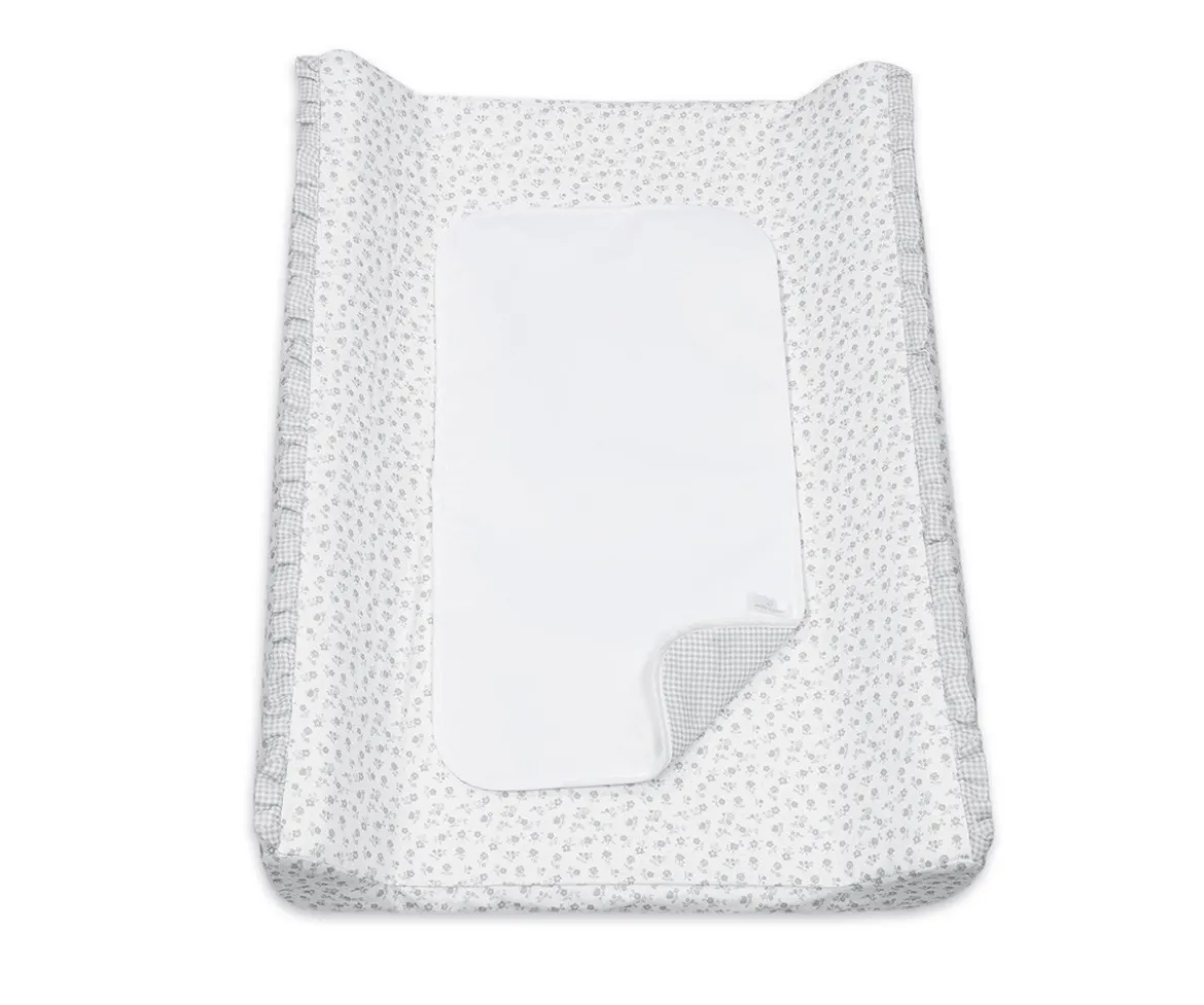 Cambiador Home con Funda Little Bloom Flor Gris