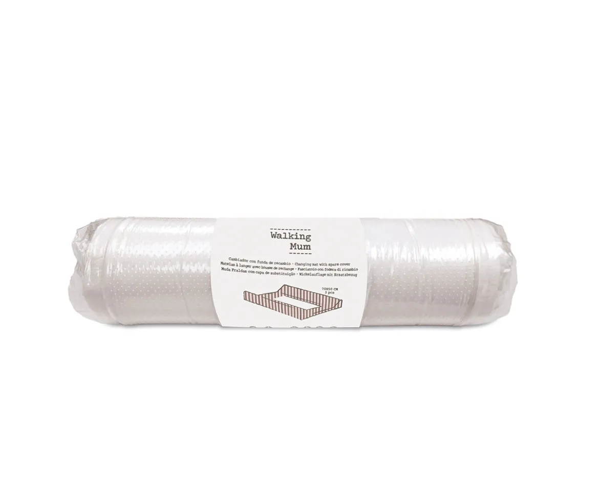 Cambiador Home con Funda Praliné Vichy Matcha