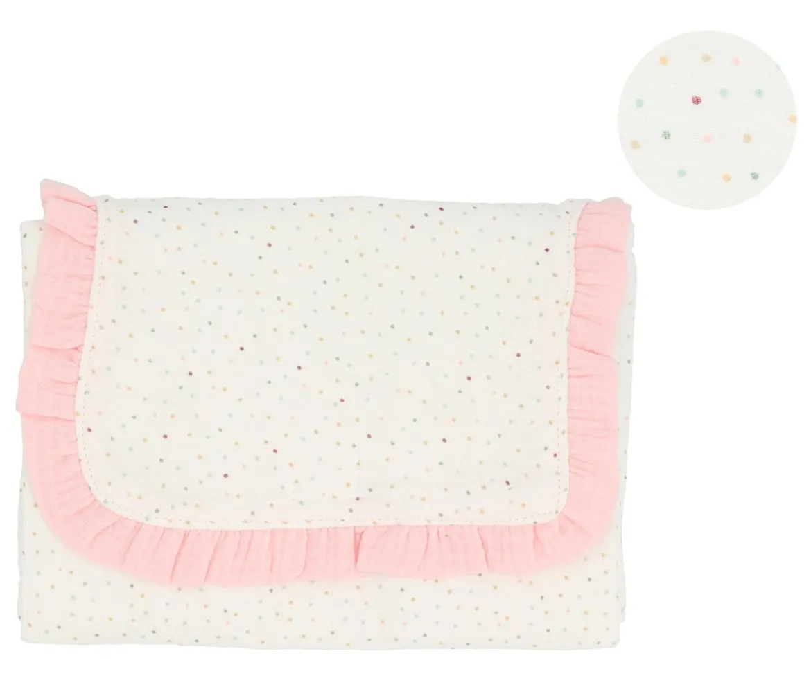 Cambiador Plegable Rainbow Dots Rosa