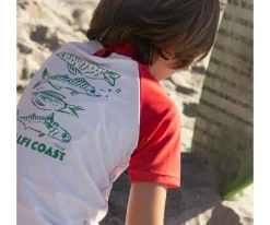 Camiseta Protección Solar Catch of the Day Red