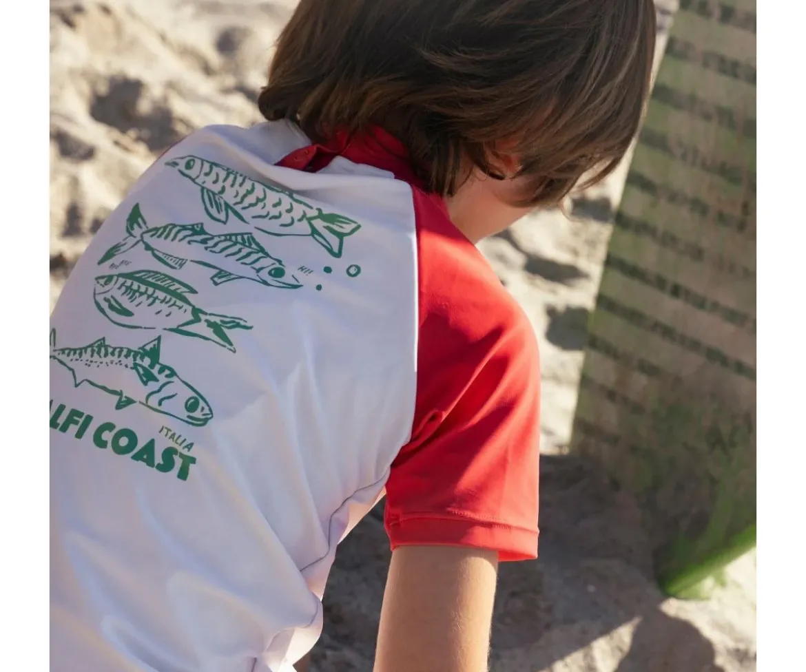 Camiseta Protección Solar Catch of the Day Red
