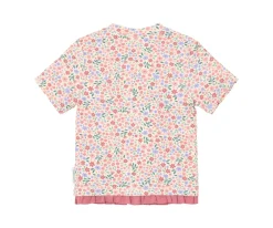 Camiseta Protección Solar Manga Corta Flores