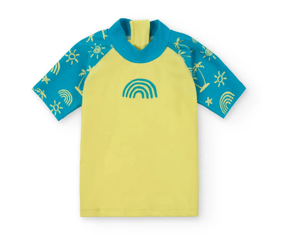 Camiseta Protección Solar Manga Corta Neon Palms