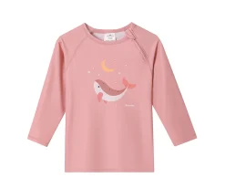 Camiseta Protección Solar Manga Larga Whale Pink