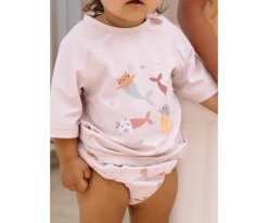 Camiseta Protección Solar Mermaid Cats