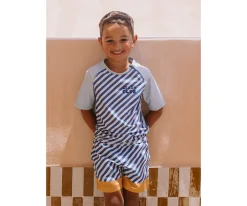 Camiseta Protección Solar Stripes Blues & Beyond