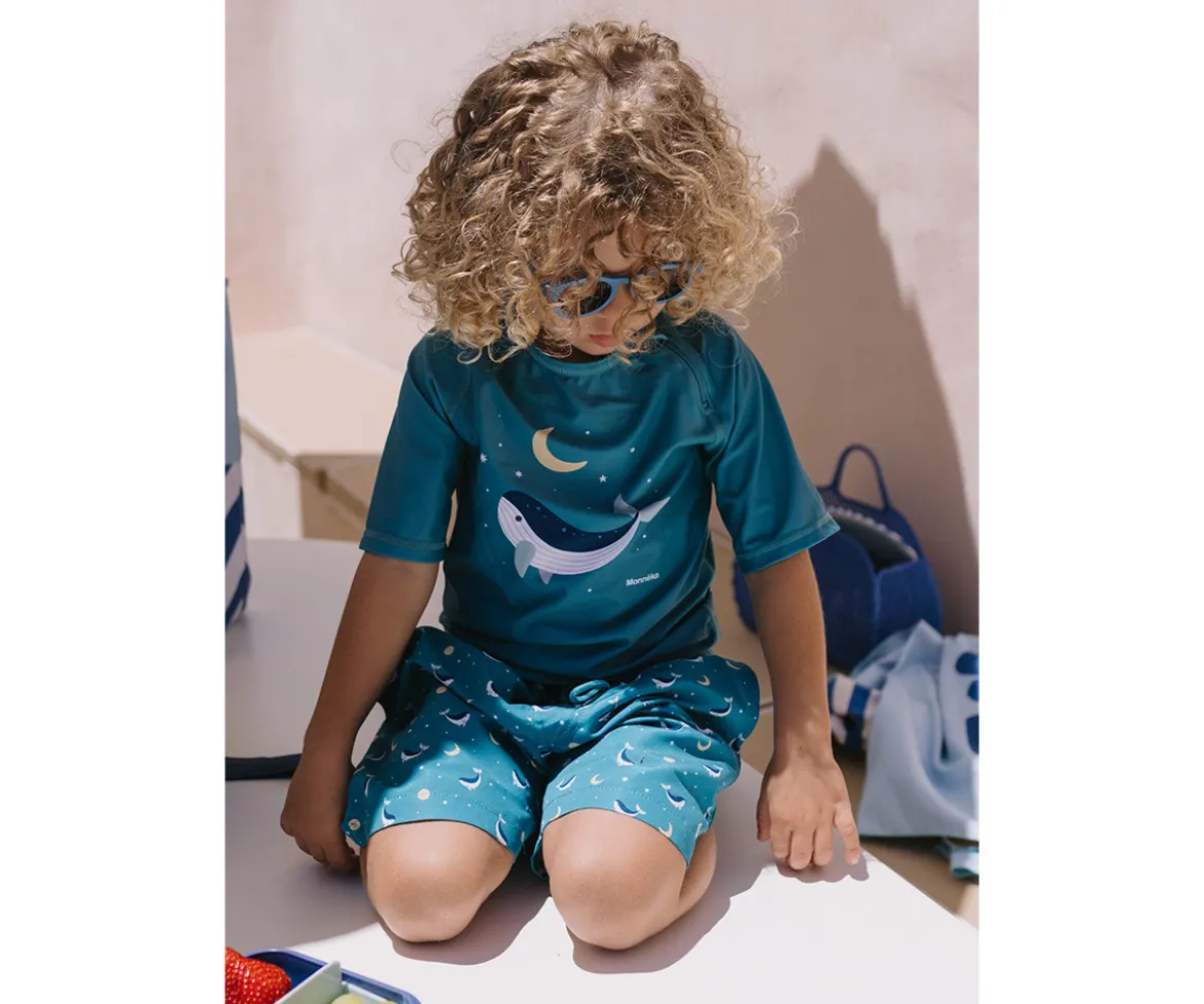 Camiseta Protección Solar Whale Teal