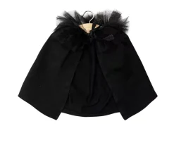 Capa de Bruja de Jersey y Tul Negro