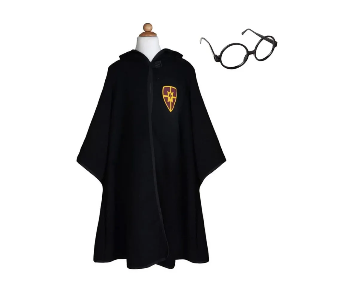 Capa de Mago Negra con Gafas
